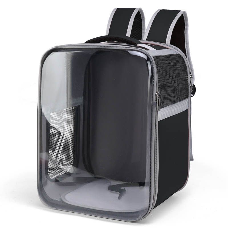 Sac de Transpost Transparent Carré Chat et petit Chien 40x28x28cm