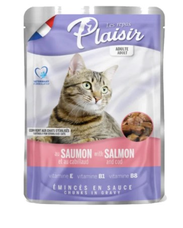 Plaisir Pâtée Chat Stérilisé Saumon 100g