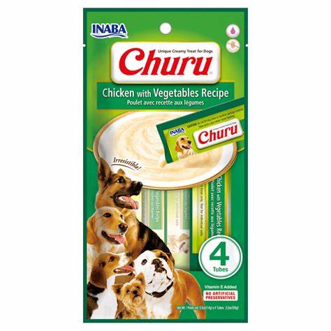 CHURU poulet avec recette aux légumes pour chiens