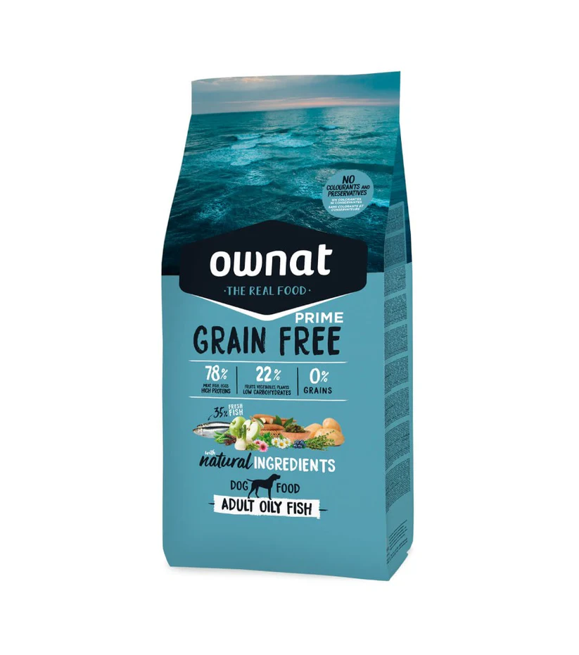 Ownat Grain Free prime Chien Adult OILY FISH 12kg