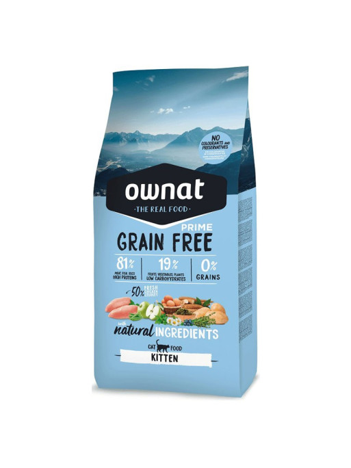 Ownat Croquettes Chat Grain Free Prime Kitten 3Kg