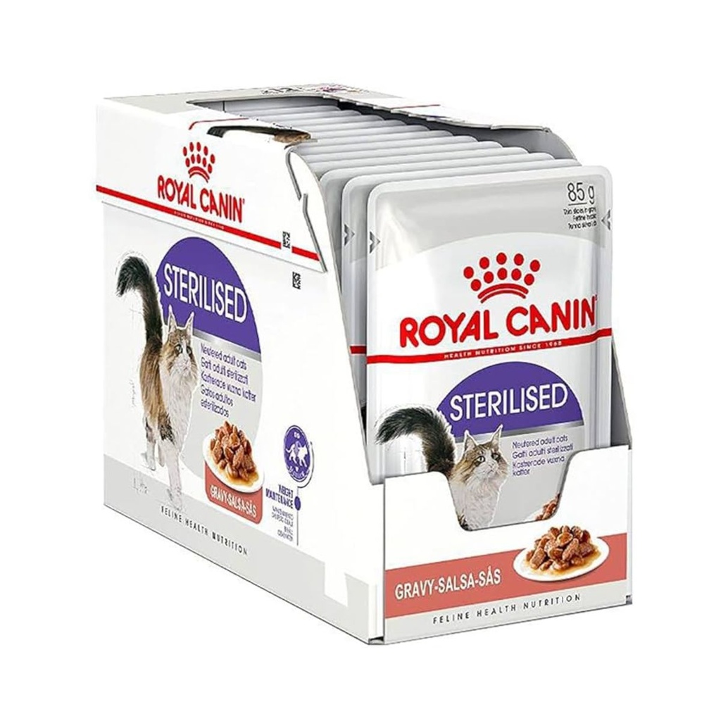 Royal Canin Sterilised Gravy pour Chat stérilisé - Pack de 12*85g