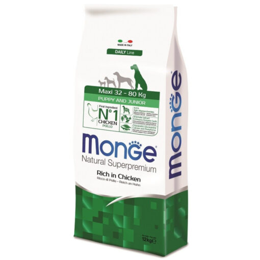 Monge Maxi Puppy And Junior Poulet Chiot 3kg