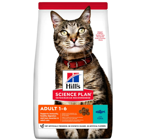 Hill’s Science Plan Croquettes pour Chat Adulte au Thon (1.5kg)