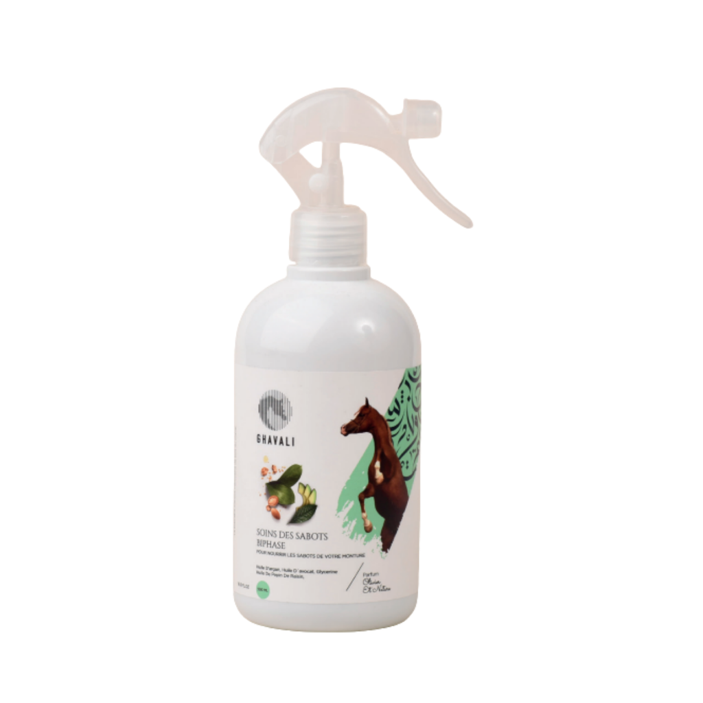 Ghavali Huile de sabot biphase pour Cheval Huile D’argan, Huile D´avocat 500ml