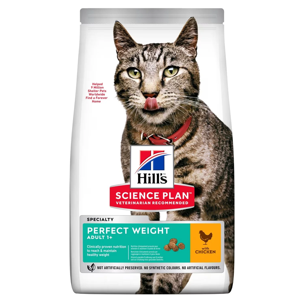HILL'S SCIENCE PLAN Pour Chat Adulte Perfect Weight Poulet 2.5 Kg