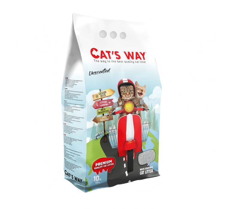 Litière pour chat Cats Way bentonite Naturelle 5l
