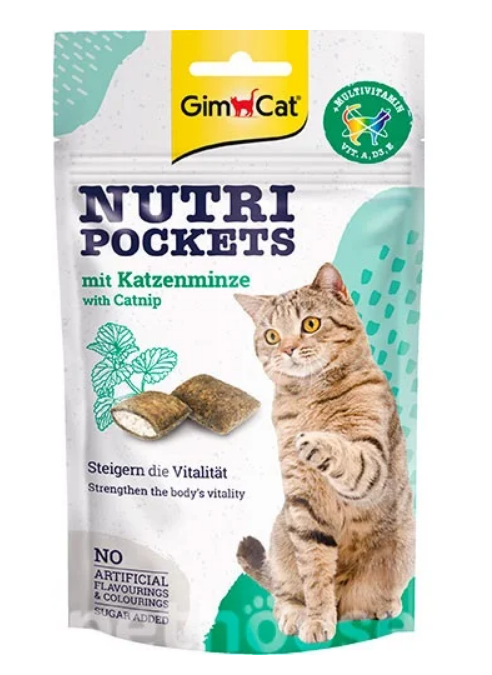 Gimcat Nutri Pockets With Catnip 60Gr
