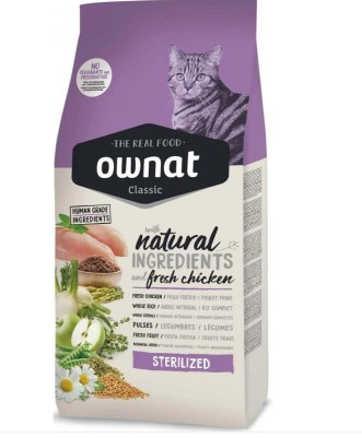 Ownat classic sterilized pour chat adulte stérilisé - 4kg