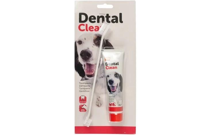 Flamingo - Dentifrice pour animaux de compagnie + brosse