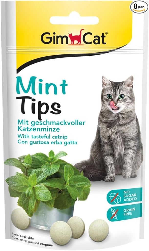 Gimcat Supplément pour Chat Mint Tips Catnip 40g