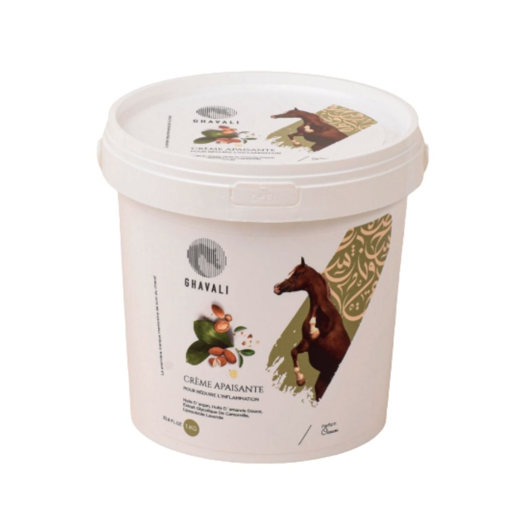 Ghavali Crème apaisante contre l'eczéma pour Cheval 1kg