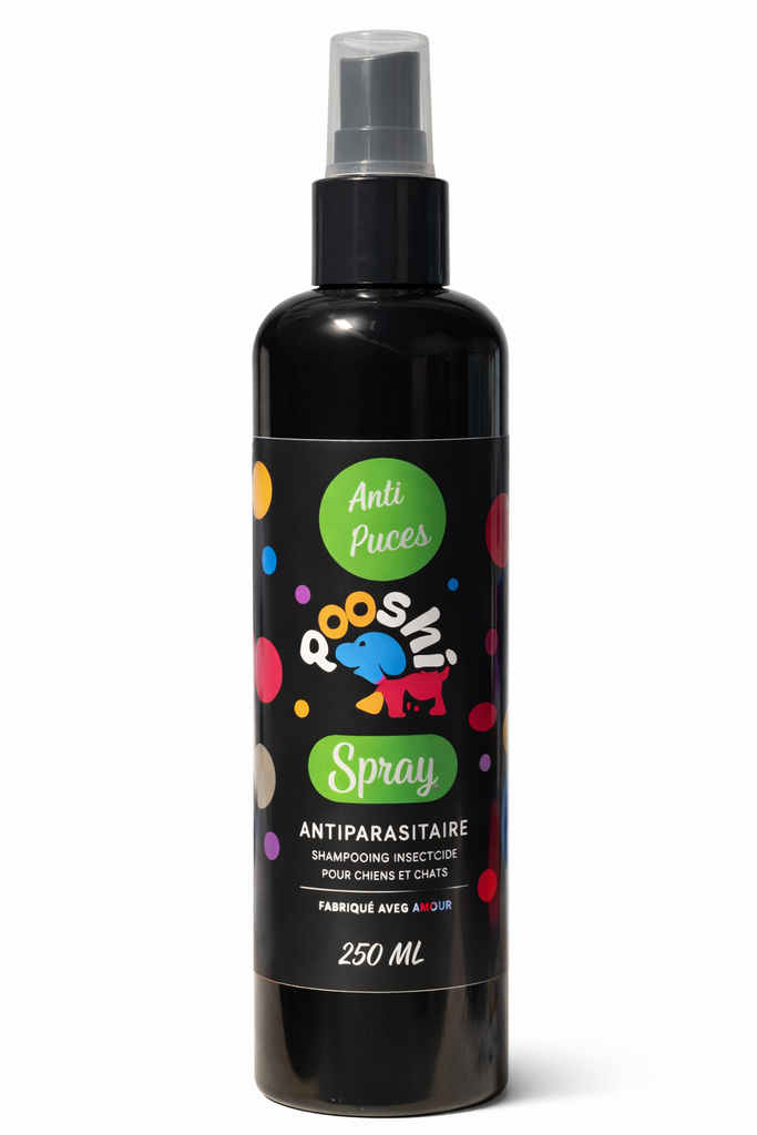Pooshi Spray Antiparasitaire pour Chiens et Chats 250 ML