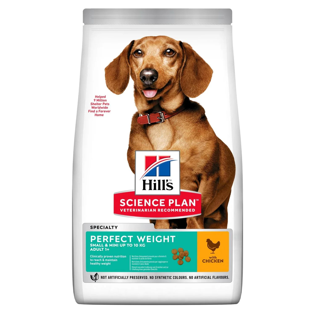 Hill's SCIENCE PLAN Pour Chien Small & Mini Adult Perfect Weight Poulet 1,5 KG