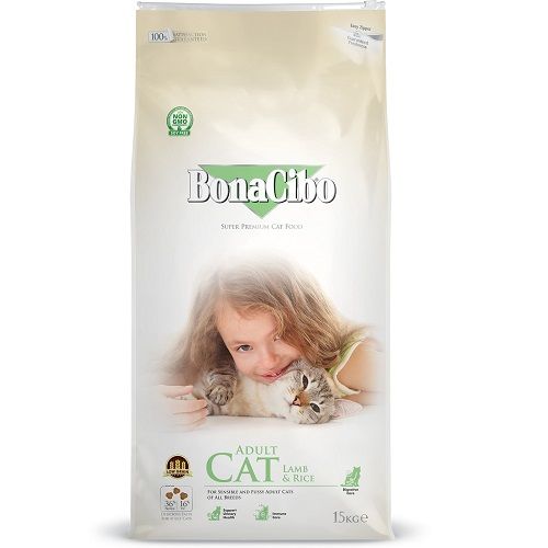 Bonacibo Formule SENSITIVE Croquettes Low Grain pour chats adultes (à l'agneau & riz)