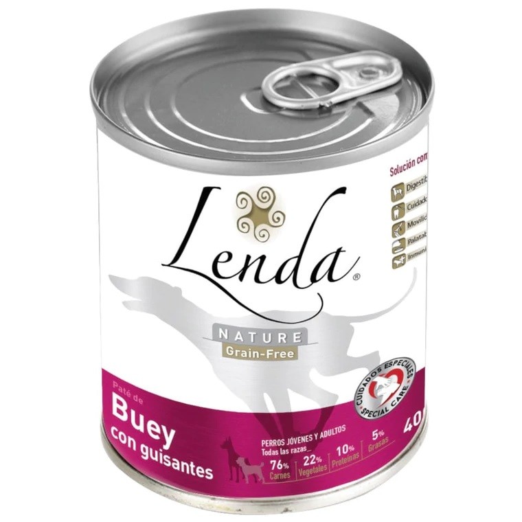 Pâtée Hypoallergenique Nature GRAIN-FREE 400GR pr CHIENS: Boeuf aux petits pois