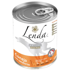 LENDA NATURE Pâté sans Céréales  400GR POUR CHIENS:  Lapin aux Carottes