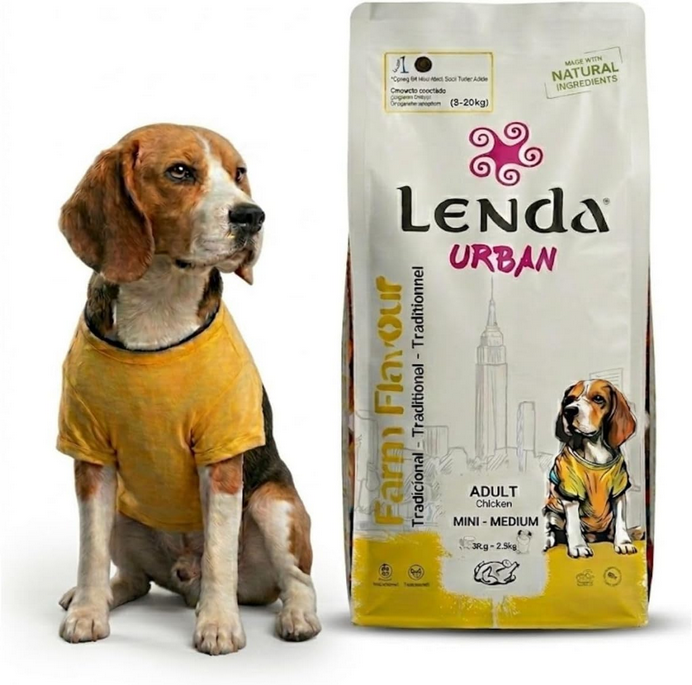 Lenda Urban Taille Mini-Medium: 2kg Farm Flavour - Poulet