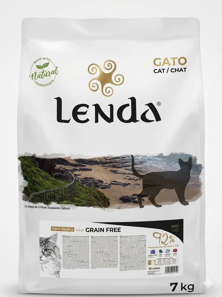 Coquette Chat Adult Farm Poultry (volaille) Grain-Free 7kg: ( Convient aux chats stérilisés)