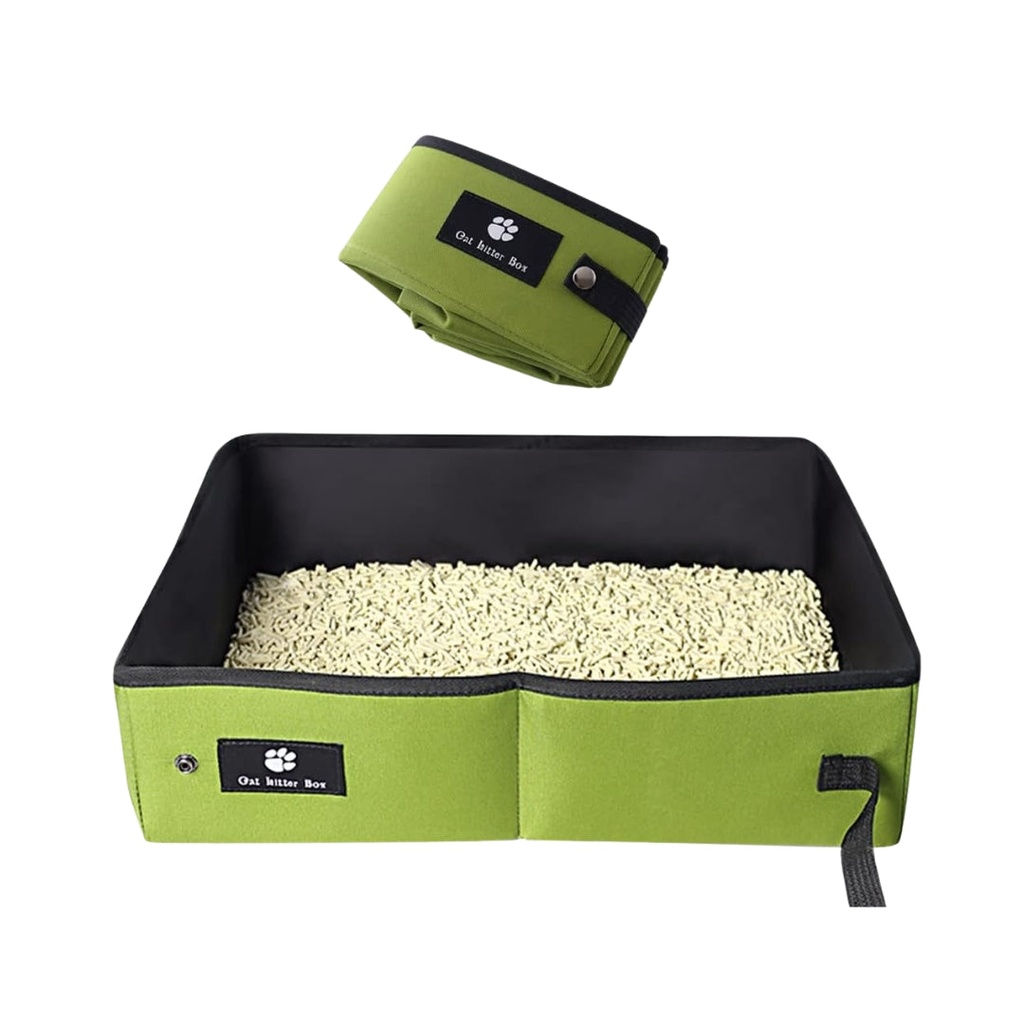 Bac à Litière Pliable pour Chat – Portable et Imperméable