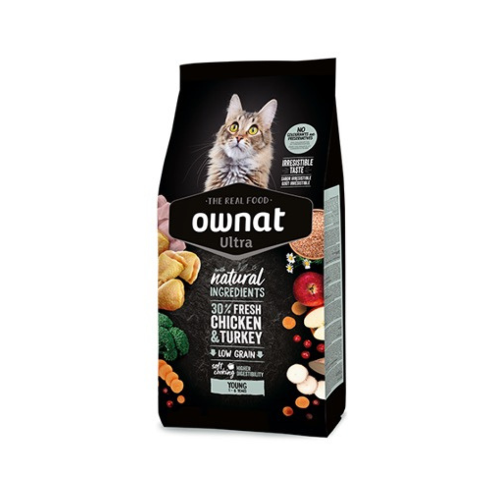 Ownat Ultra Young Cat – Aliment Complet pour Chat Adulte (3 kg)