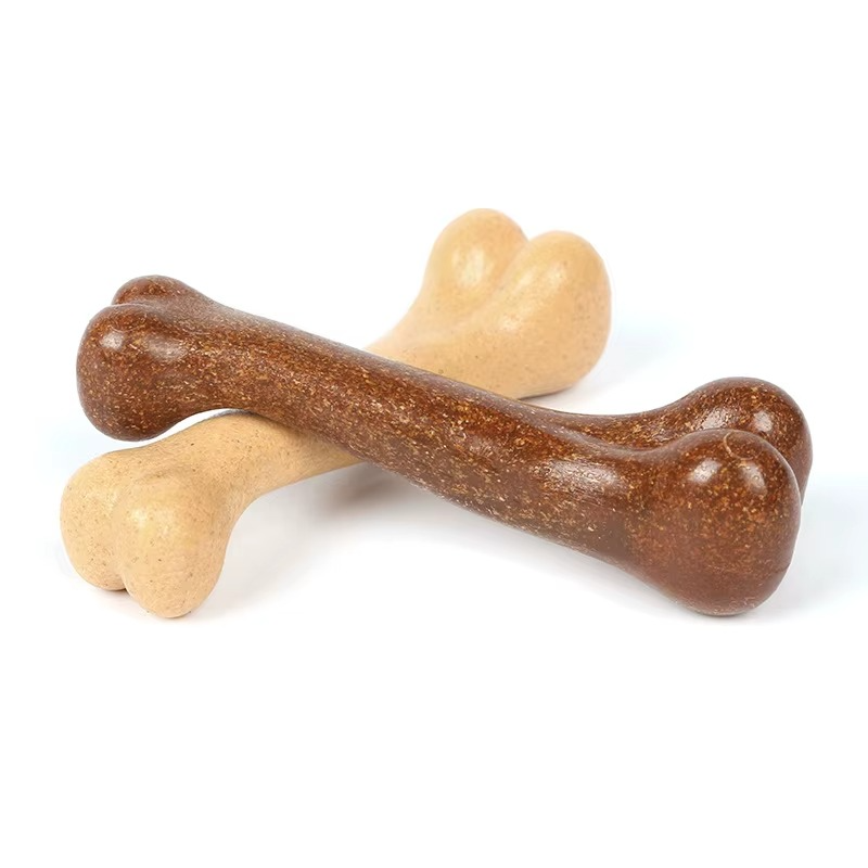 Jouet à Mâcher pour Chien Saveur Bœuf – Os Durable en Fibre pour Chiens de Moins de 11 kg