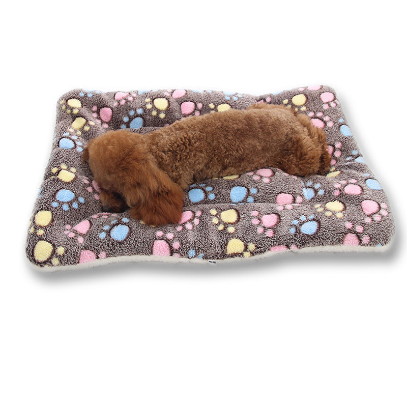 Lit pour Chien et Chat - Tapis de Sommeil en Flanelle Douce et Confortable