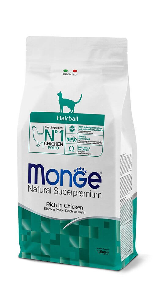 Monge Hairball Natural Superpremium 400G/1.5Kg