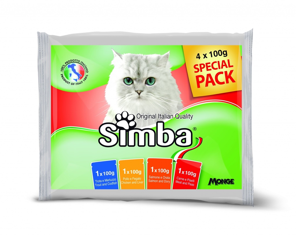 Simba Multipack Pouches 4 x 100 g