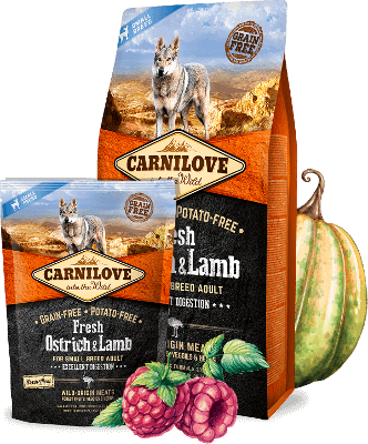 Carnilove Fresh Ostrich & Lamb for Small-Breed Dogs 1.5Kg/6Kg