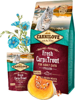 Carnilove Fresh Carp&Trout Sterilised 400G/2Kg/6Kg