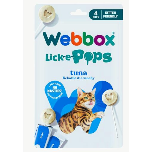 Webbox Lick-e-Pops pour chaton Thon (4x14g)