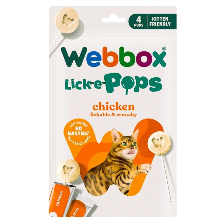 Webbox Lick-e-Pops pour chaton Poulet (4x14g)