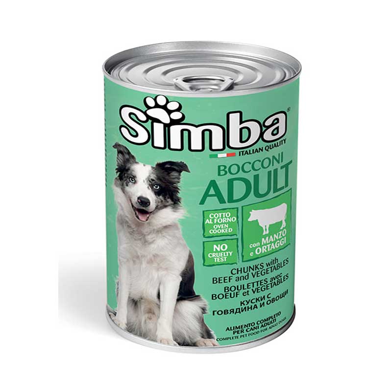 Simba Boulette Chien Boeuf et Légumes 1230g