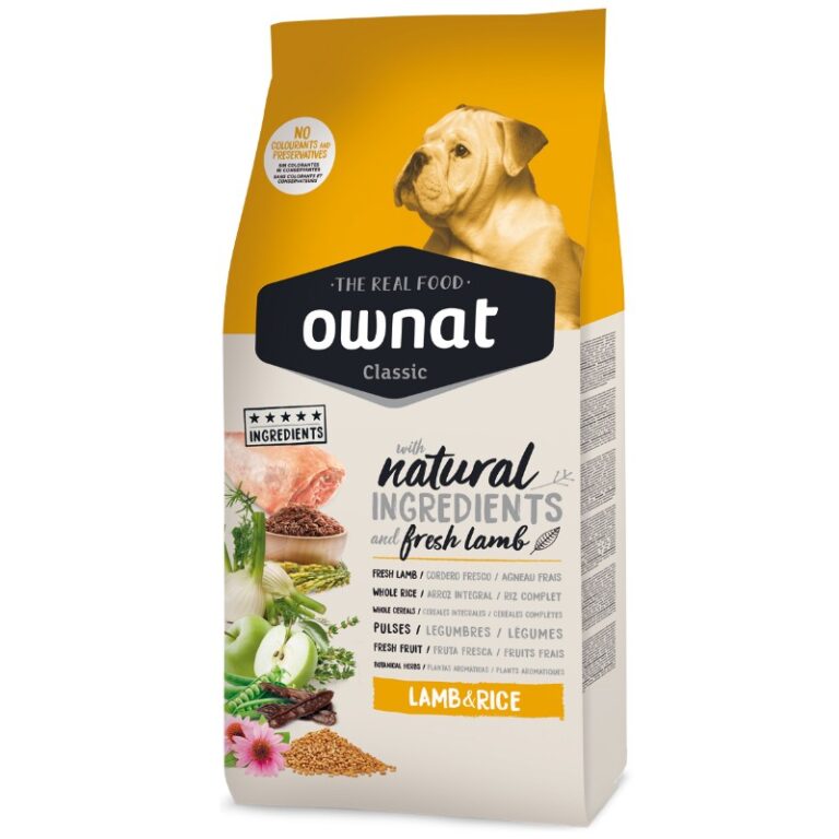 Ownat Classic Lamb & Rice 20kg – Croquettes Chien Adulte Agneau & Riz à Casablanca