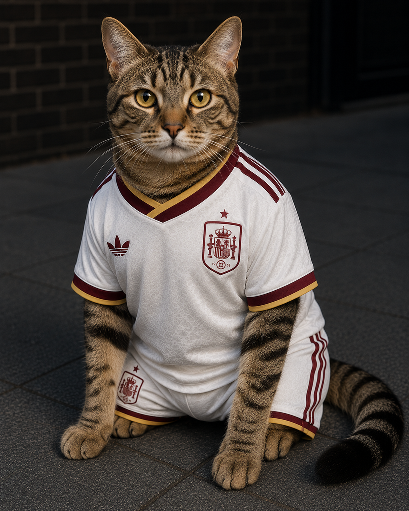 Maillot Football Espagne pour chat – Édition La Roja – Taille S