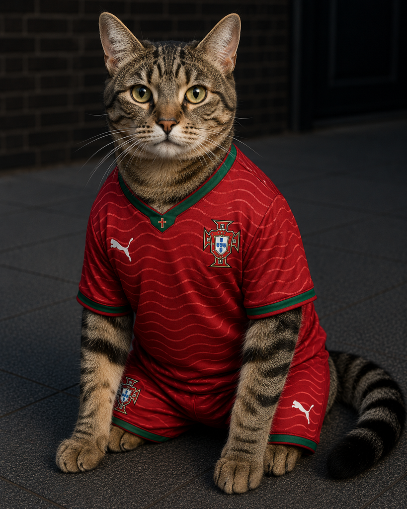 Maillot Football Portugal pour chat – Édition A Seleção das Quinas – Taille M