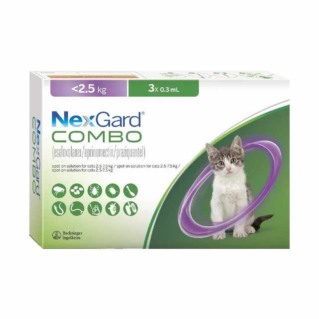 Nexgard cat combo 3×0.3ml 2.5kg