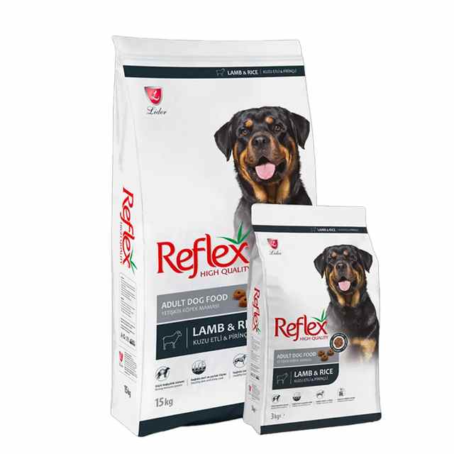 Reflex adult dog lamb & rice 15kg