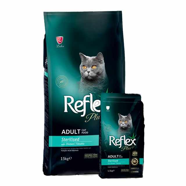 Reflex plus adult cat sterilised chicken 15kg
