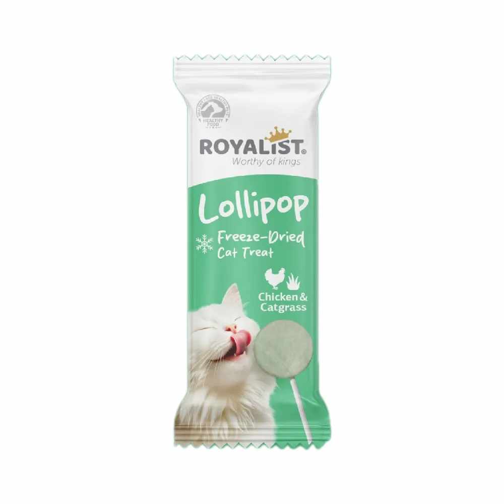 Royalist lollipop chicken & catgrass