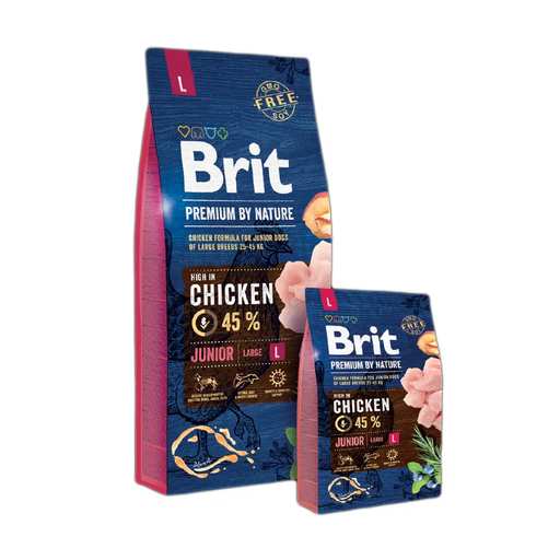 Brit dog junior chicken large 15kg
