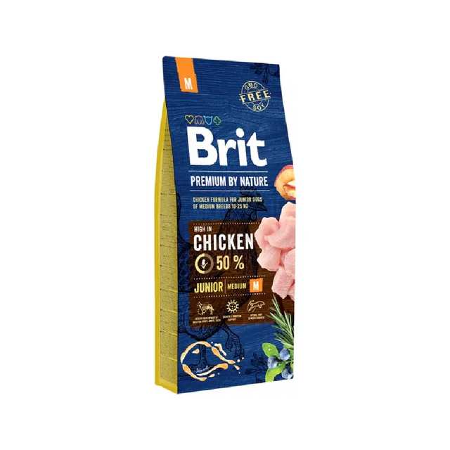 Brit dog junior medium chicken 15kg