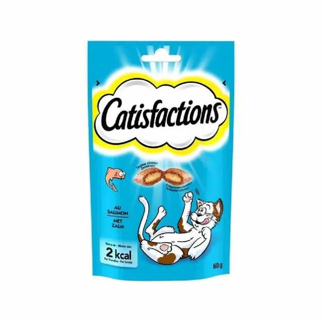 Catisfactions Friandises au saumon pour chats 60g