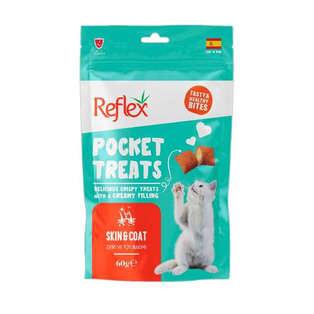 Reflex pocket treats skin coat