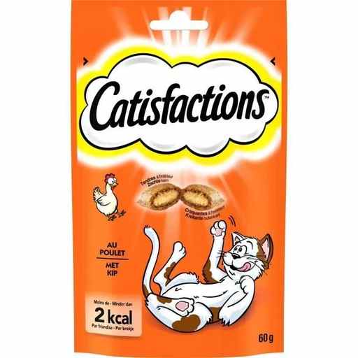 Catisfactions Friandises au poulet pour chats 60g