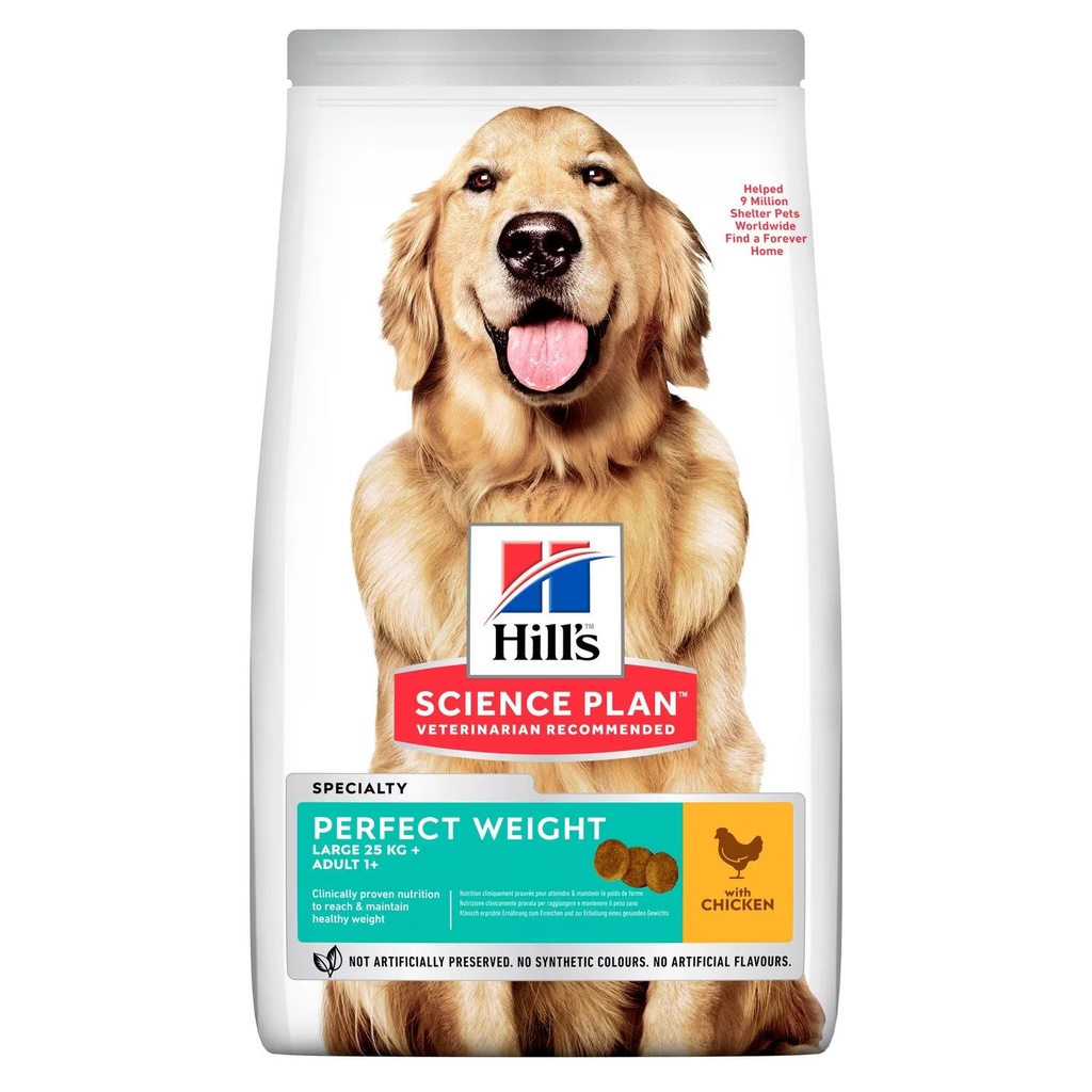 Hill’s Science Plan Perfect Weight Adult pour Chiens de Grande Taille 12kg