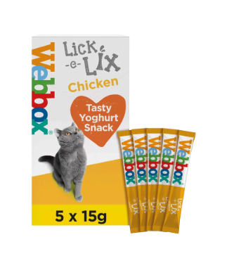 Gâteries Pour Chats au Poulet Lick-e-Lix de Webbox
