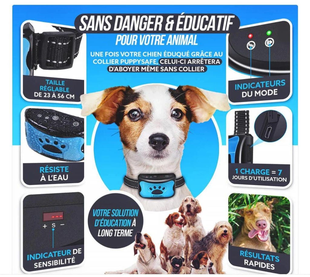 Collier Pour chien Anti Aboiement