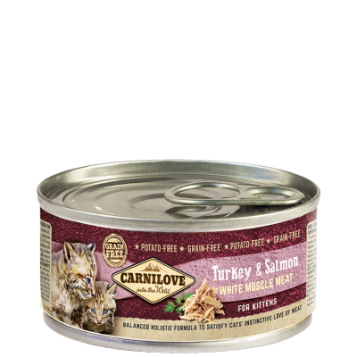 Carnilove Mousse Pour Chaton Dinde et Saumon 100g